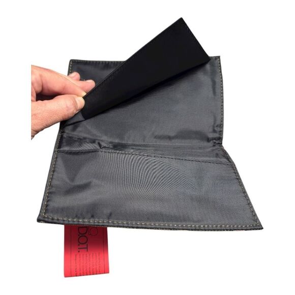 NWT Alan Stuart Brown and Black Checkbook Cover - Picture 6 of 8